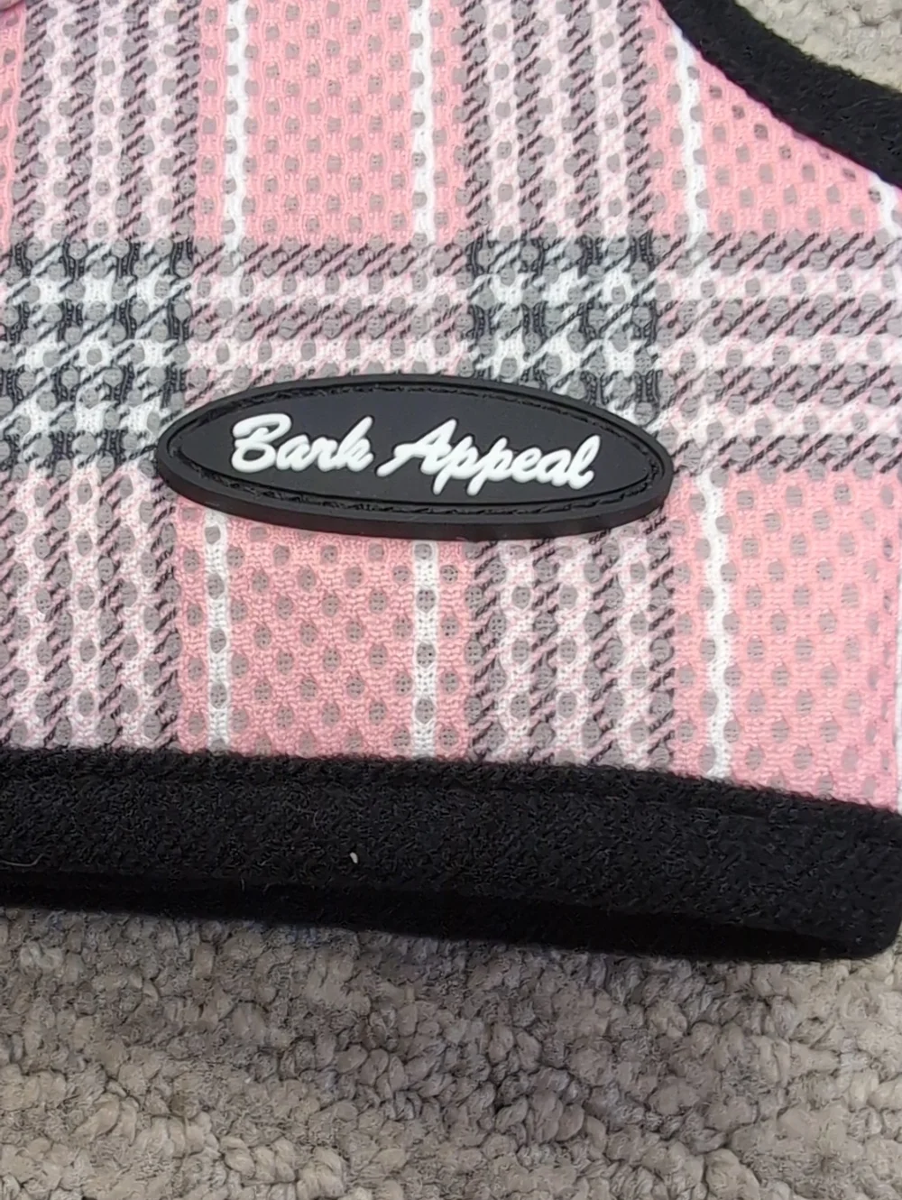 Pink Plaid Dog Harness - Soft Padded Vest